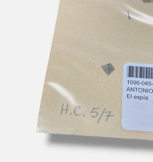 Antonio Lorenzo Carrión "El Espia" H.C. 2004 Limited Signed Wall Art | 74x109 cm