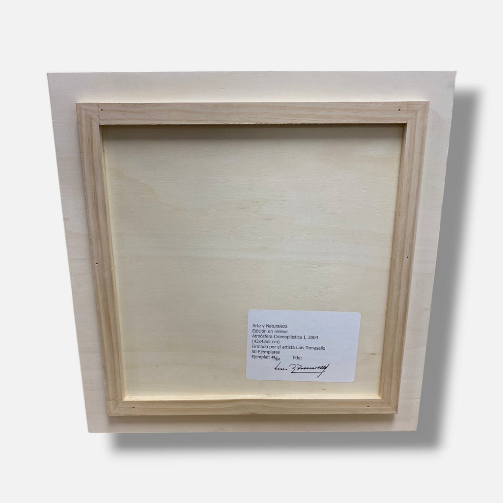 Luis Tomasello "Atmósfera Cromoplástica I" Signed Fine Wall Art | 16.9 x 16.9"