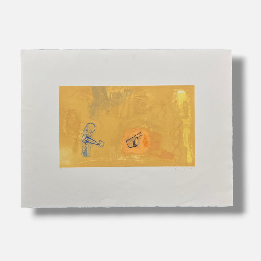 Joaquín Capa Eiriz "Ocher" /65 Limited Signed Unframed Fine Wall Art, 56Lx76W cm