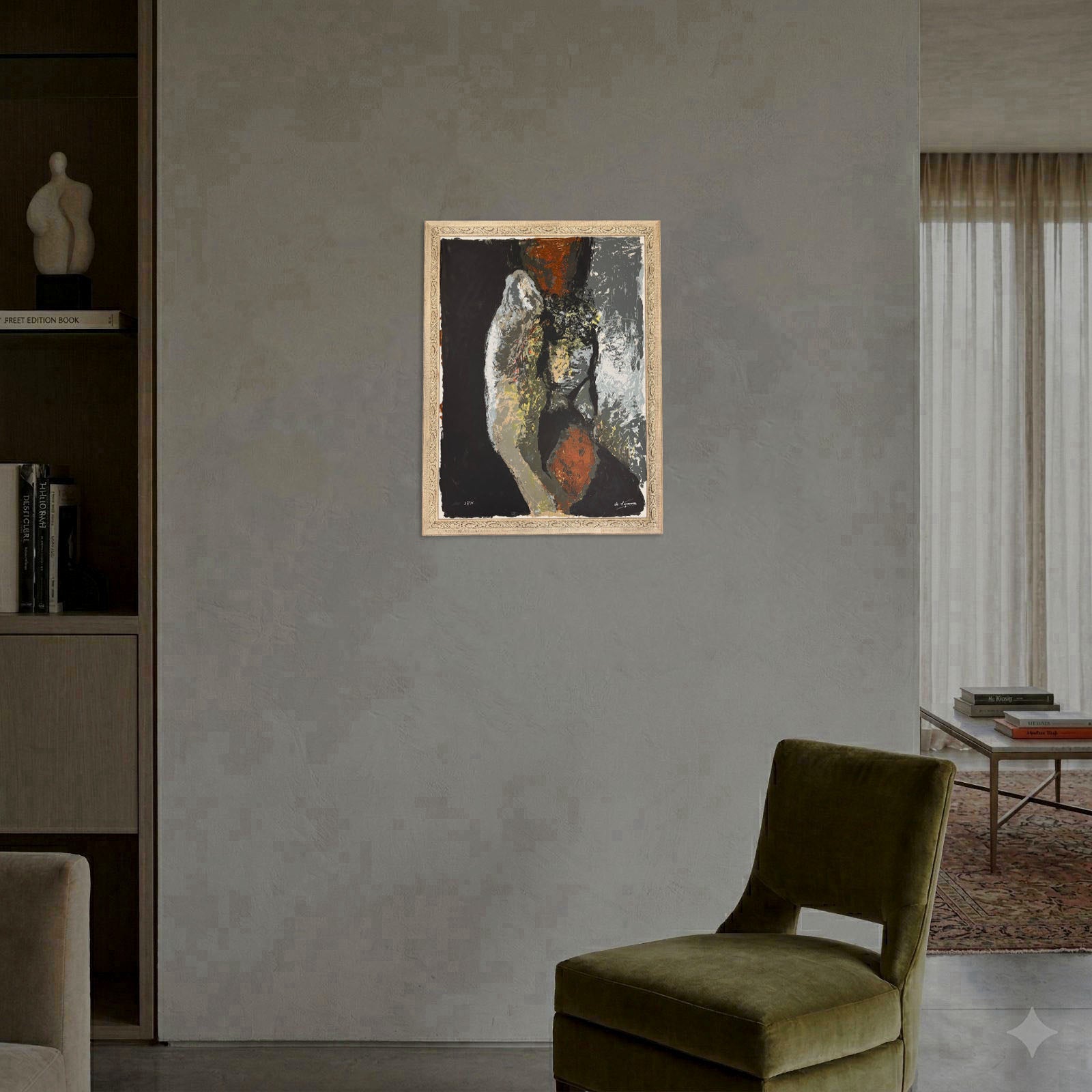 Rufi Taramona "Haira" 1995 Limited Signed Fine Framed Wall Art