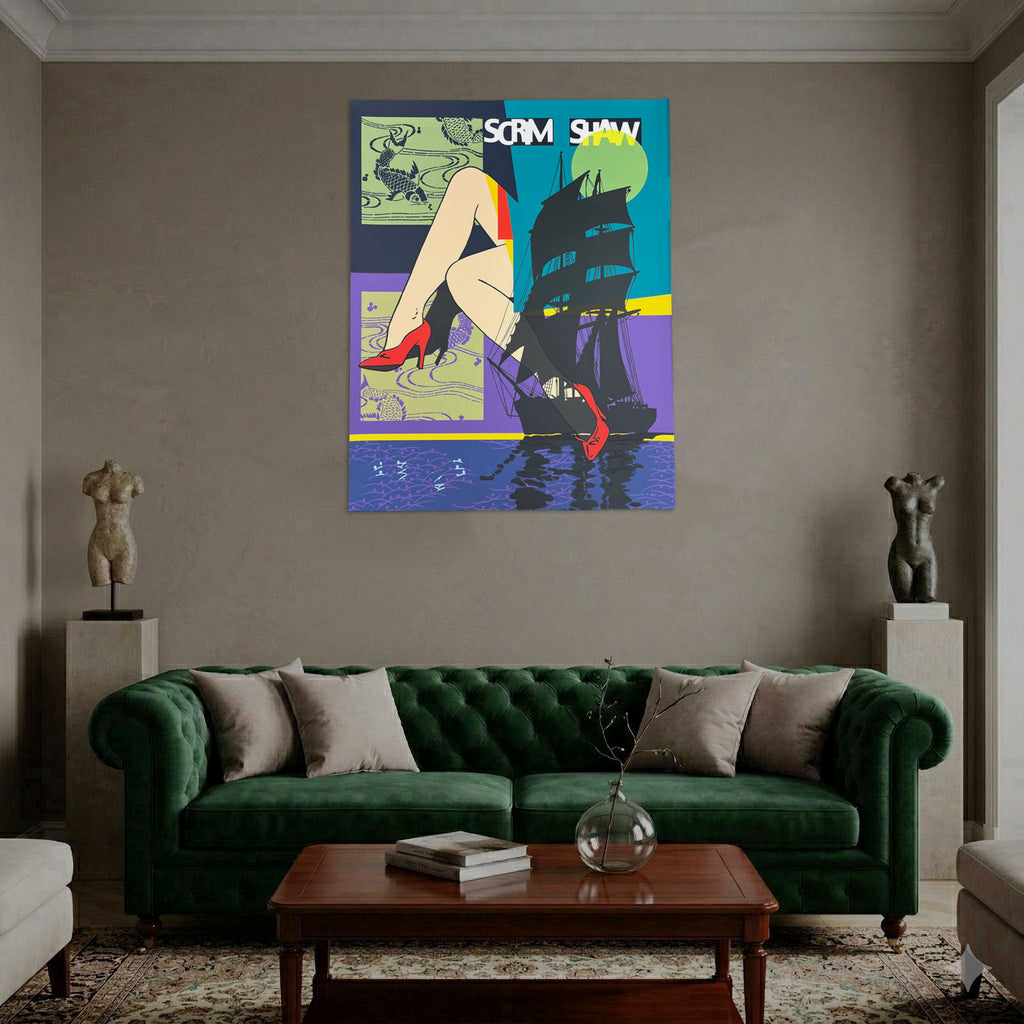 Mª Luisa Sanz García Muro "Scrim Shaw" EU 2006 Limited Signed Wall Art Print