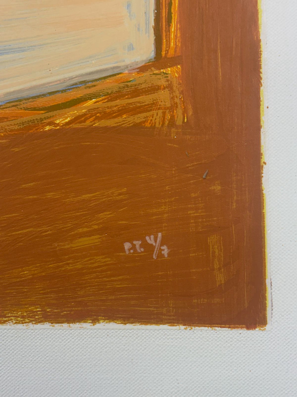 Agustín Ibarrola "S Espacial" P.T. 2001 Limited Signed Wall Art | 59 x 78 cm