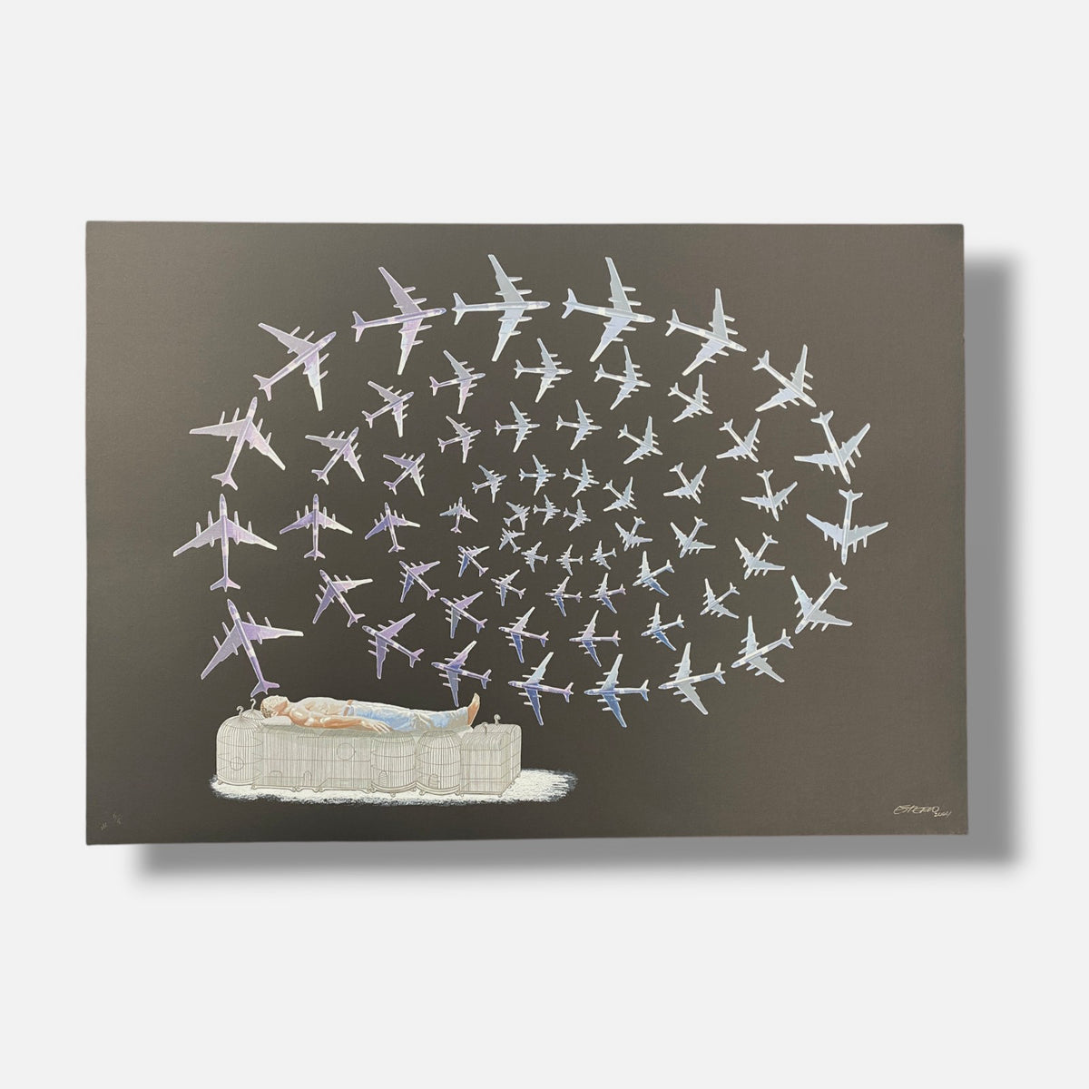 Esterio Segura Mora "Dónde el silencio produce ansias" H.C. Limited Signed Art