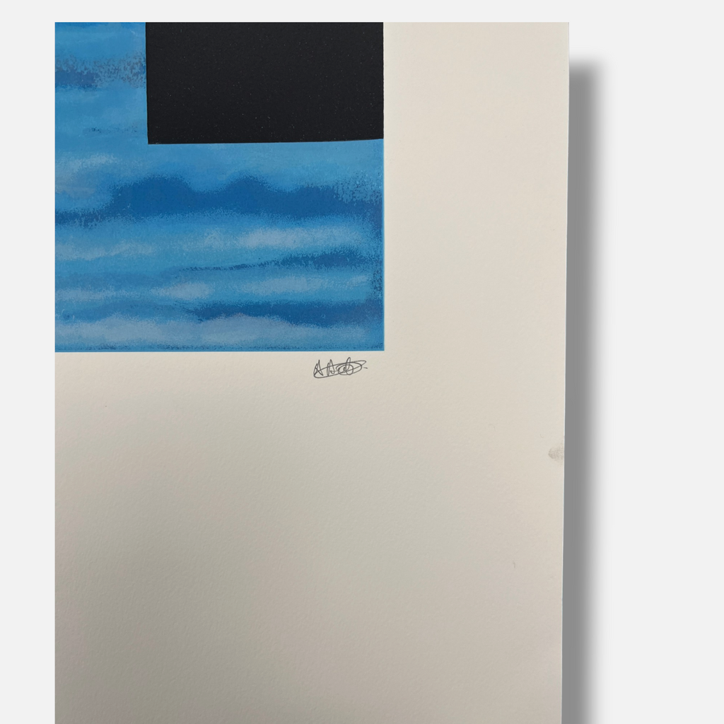 Antonio Alcázar "Mar Azul" 2004 Limited Signed Fine Wall Art Print 120 x 90 cm