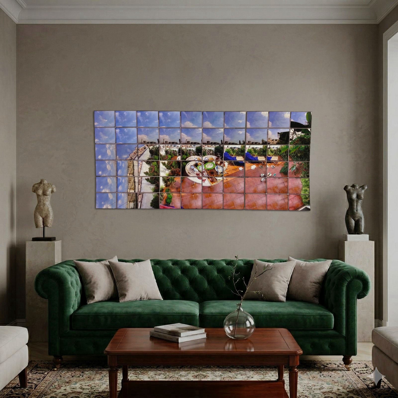 Jesús Micó "La Terraza De Casa Después De Un Brunch" 60pc Photo Mural Art Set