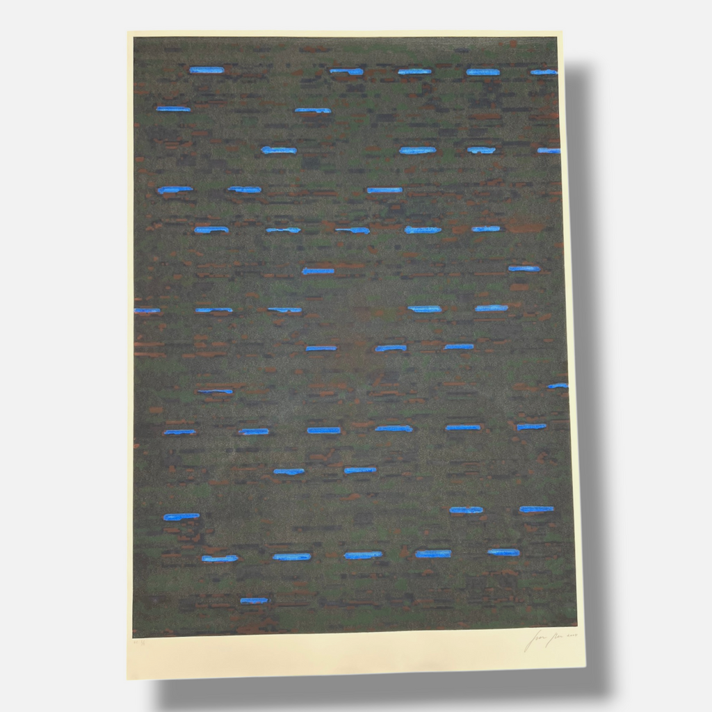 Gerardo Delgado "Sin Titulo IV(negro)" 2004 Limited Signed Wall Art Print