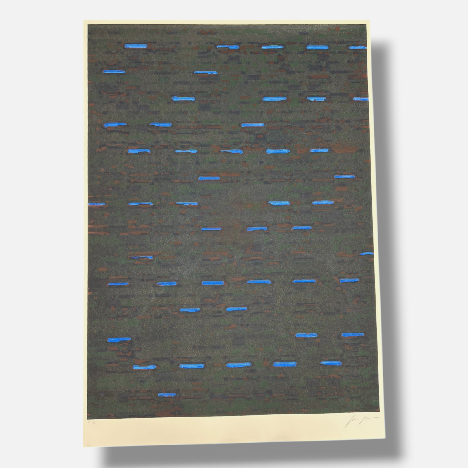Gerardo Delgado "Sin Titulo IV(negro)" 2004 Limited Signed Wall Art Print