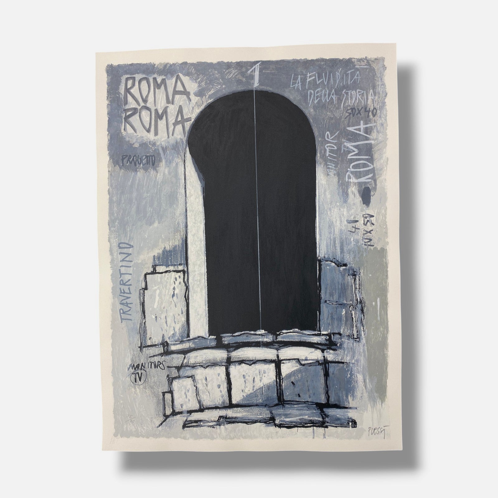 Fabrizio Plessi "Ciudades Del Alma" 2003, Fine Wall Art 8-Piece Set