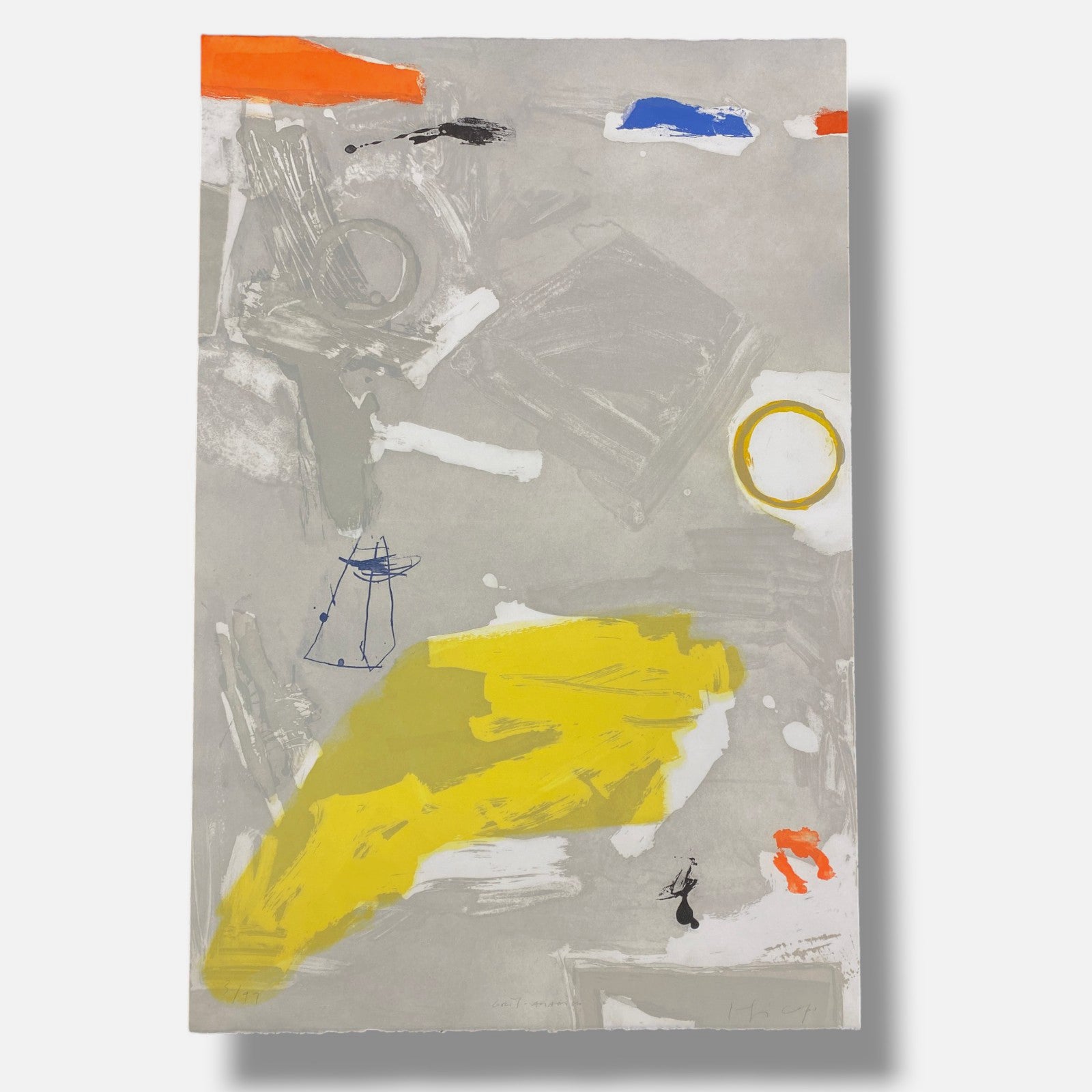 Joaquín Capa Eiriz "Gris-Amarillo" 2004 Limited Signed Fine Wall Art Print