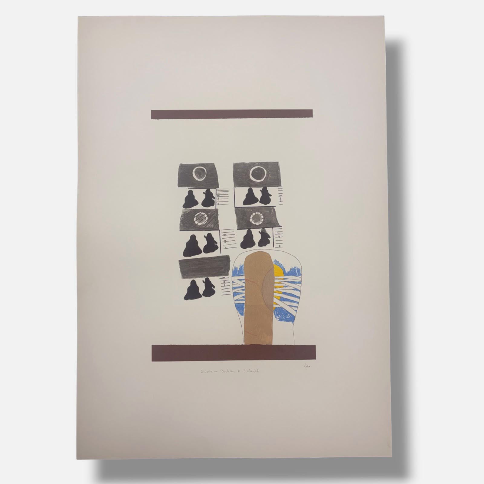 Álvaro Lapa "A 1.ª Manhã" 2005 Limited Signed Unframed Fine Wall Art 100Lx70W cm
