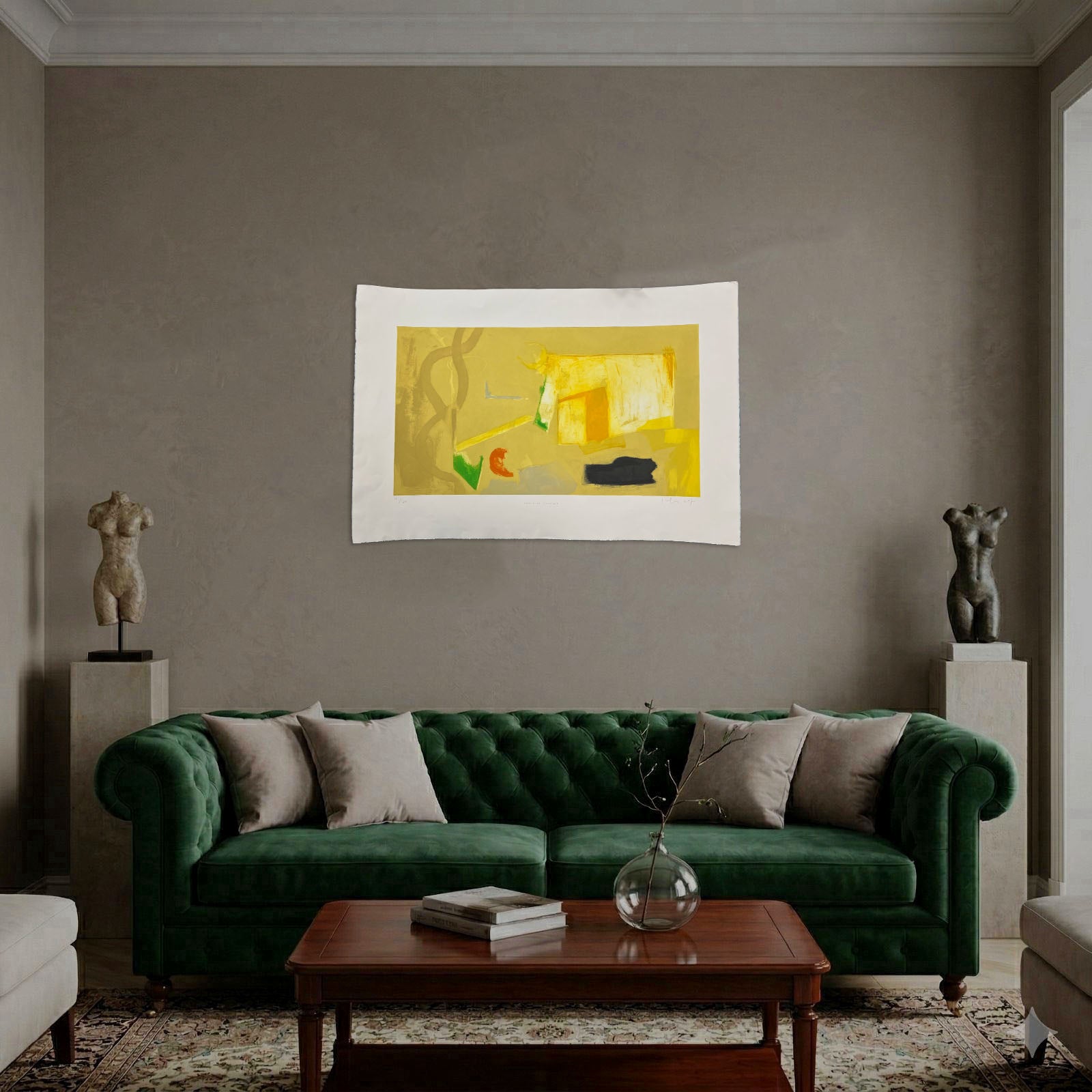 Joaquín Capa Eiriz "Interior Amarillo" Limited Signed Fine Wall Art Print