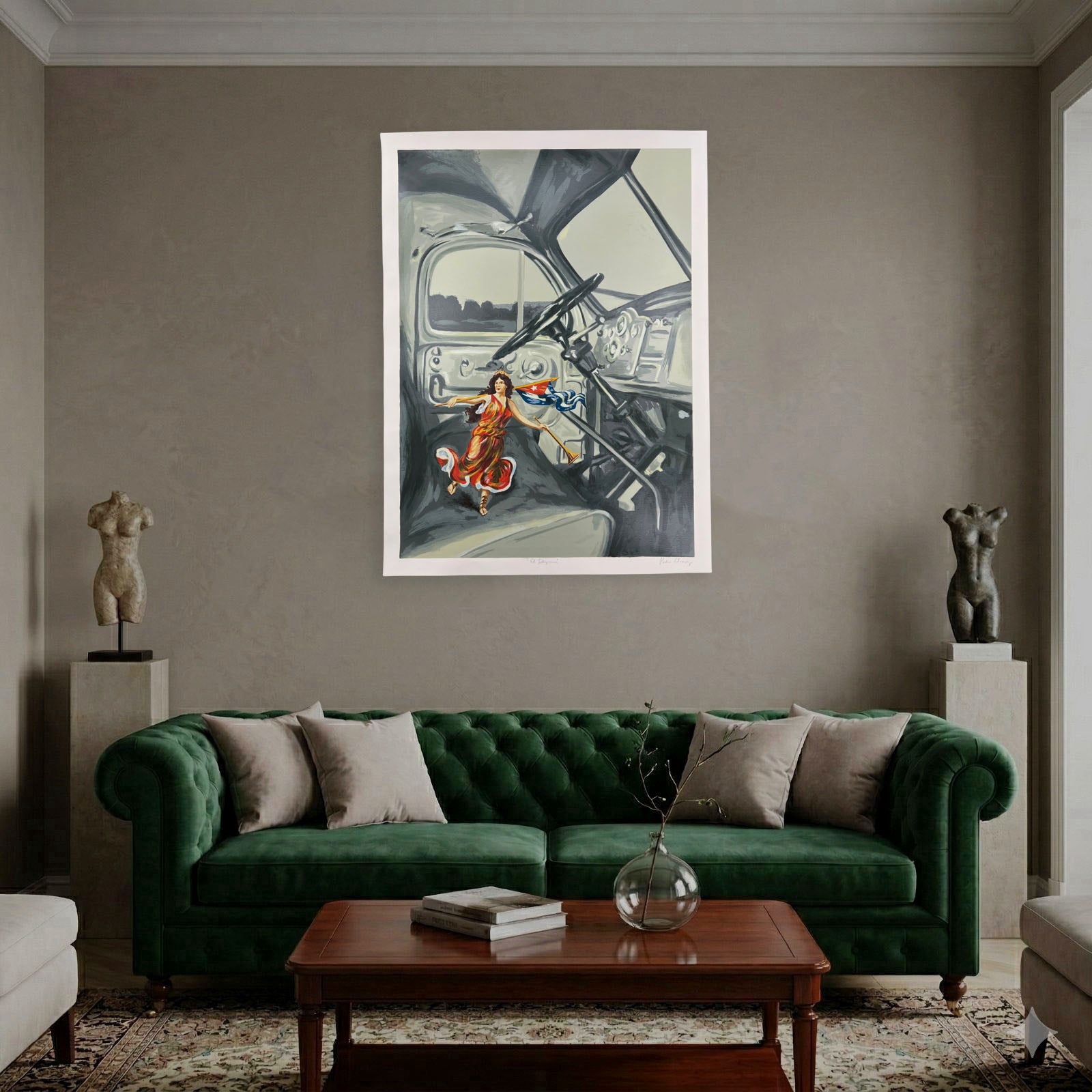 Pedro Álvarez Pacheco Castello "El Telegrama" 2003 Limited Signed Wall Art Print