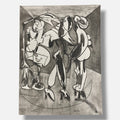 Juan Antonio Galea Barjola "Personajes Con Tacones" P.A. Limited Signed Wall Art