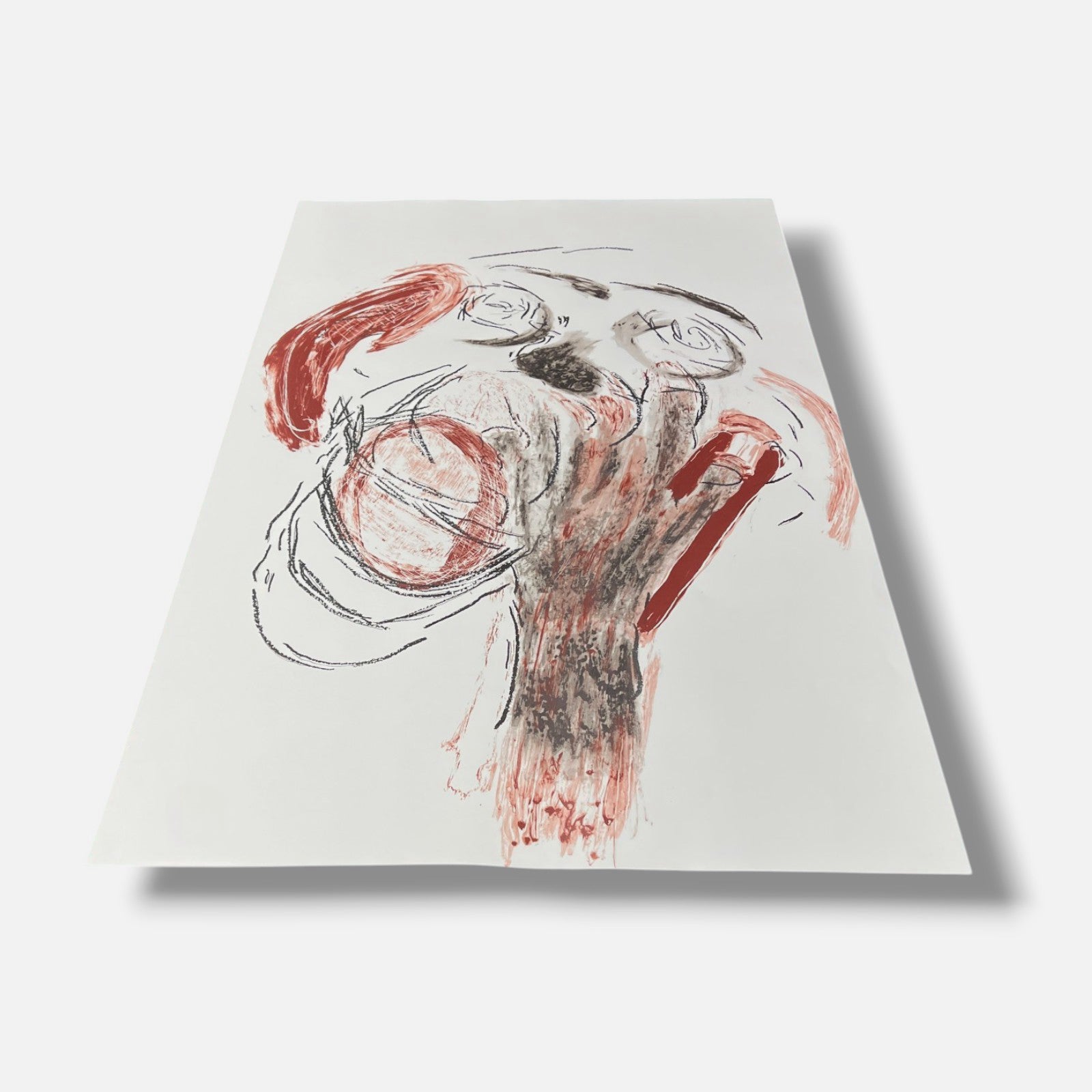 Massimiliano Frumenti "Il Cuore in Testa" 2002 Limited Signed Triptych Wall Art