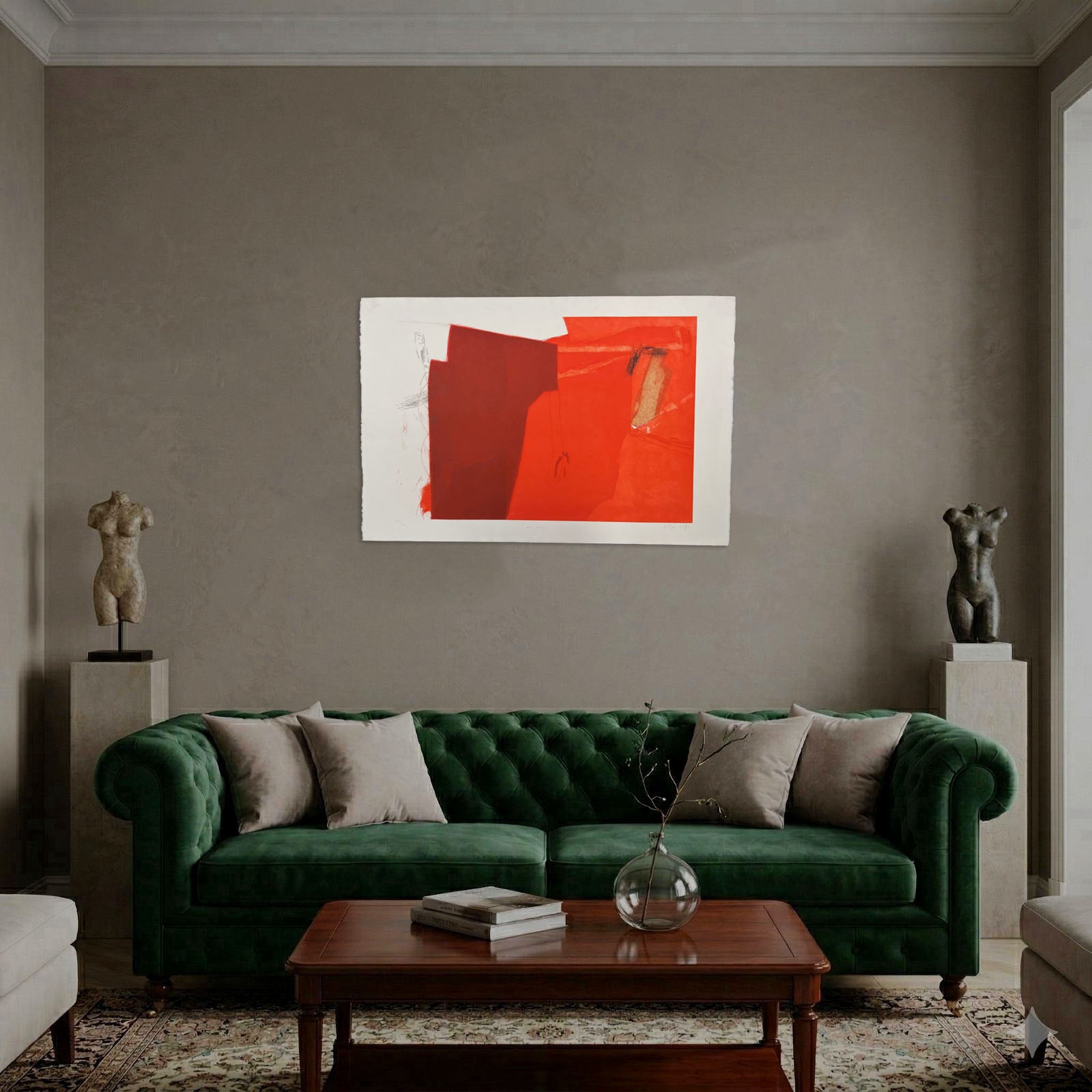 Joaquín Capa Eiriz "Red Space" Limited Signed Fine Wall Art Print