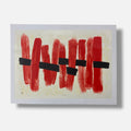 Agustín Ibarrola "Rojo" P.T. 2001 Limited Signed Wall Art | 72 x 100 cm