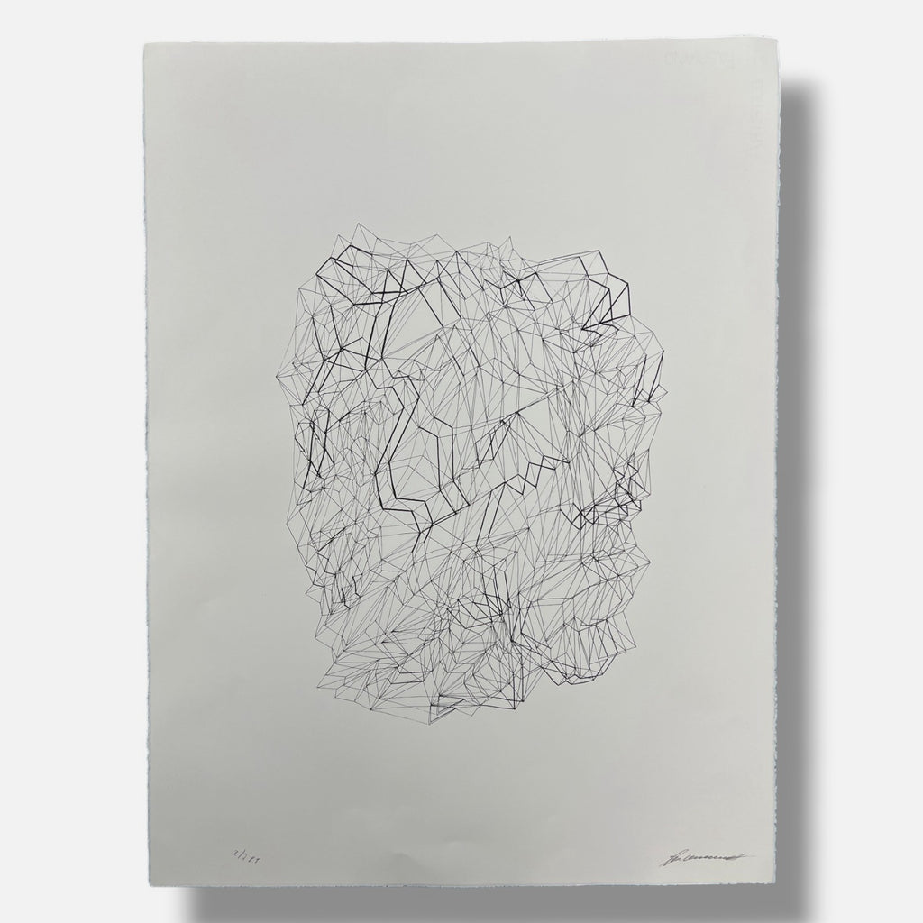 Tamara Zaitseva "Estructura Inversa II" 2004 Limited Signed Framed Wall Art