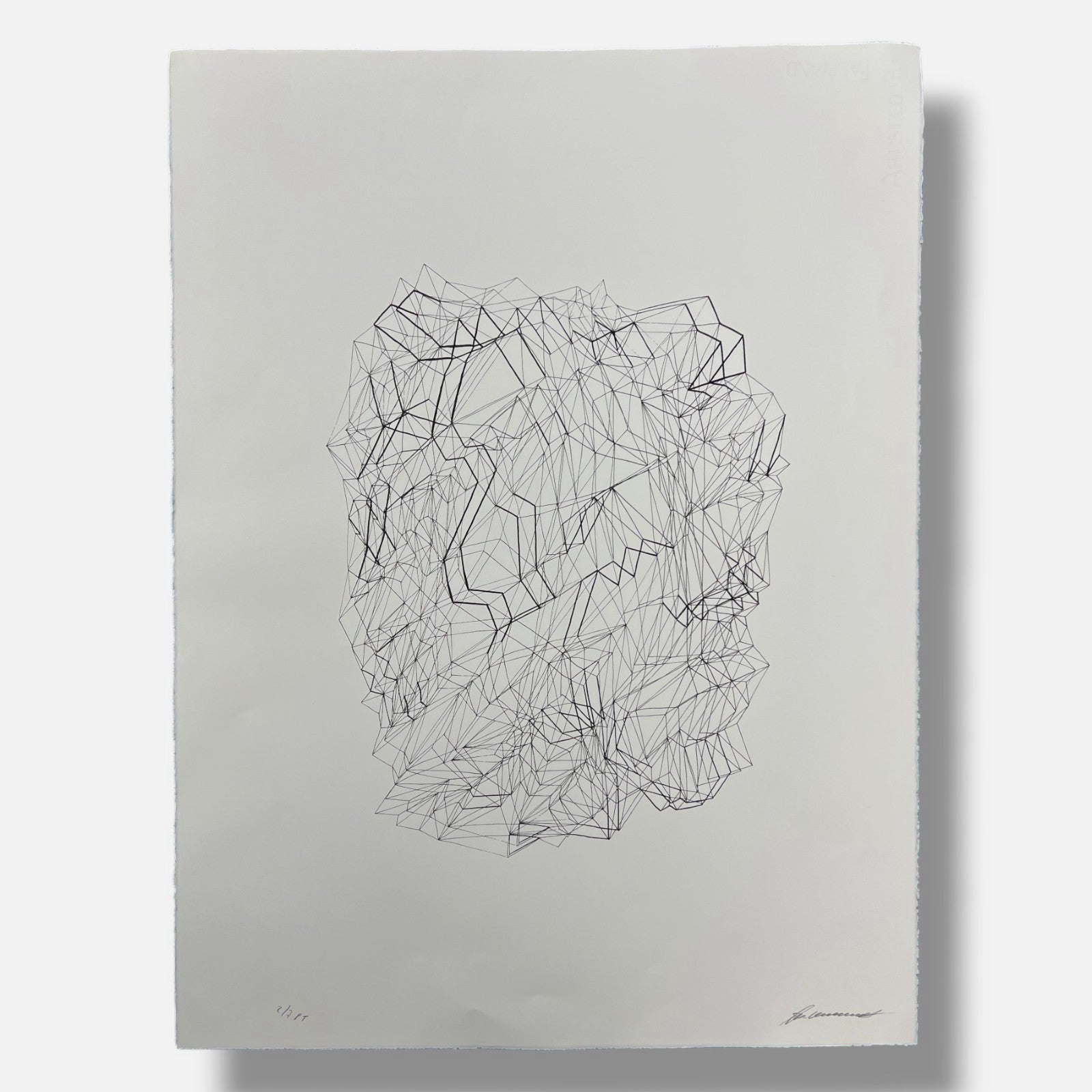 Tamara Zaitseva "Estructura Inversa II" 2004 Limited Signed Framed Wall Art