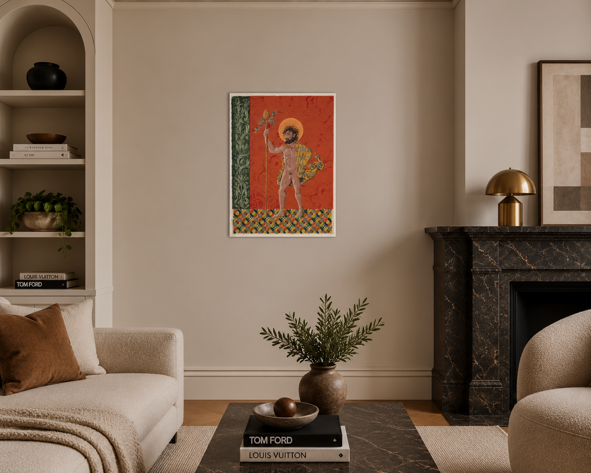 Guillermo Pérez Villalta "Santa Inconformidad" P.T. 1998 Limited Signed Wall Art