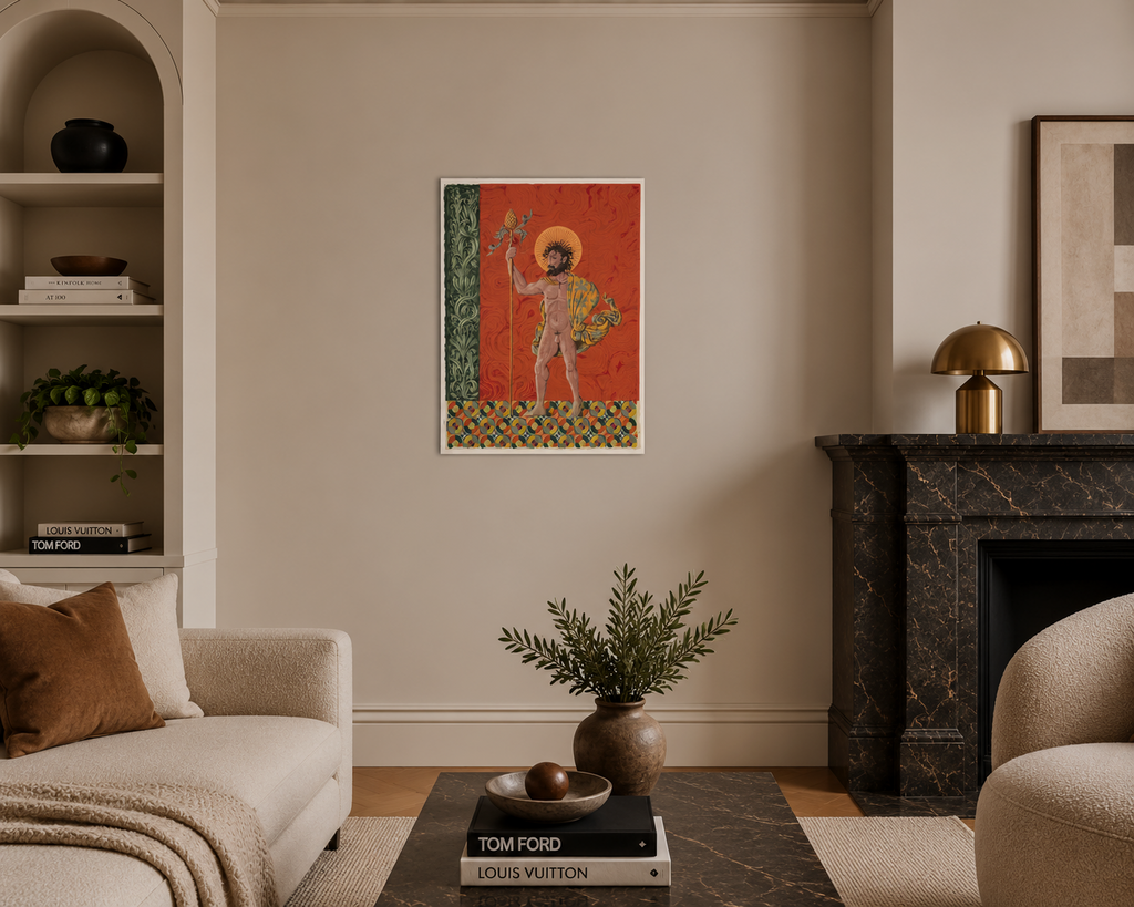 Guillermo Pérez Villalta "Santa Inconformidad" /75 1998 Limited Signed Wall Art