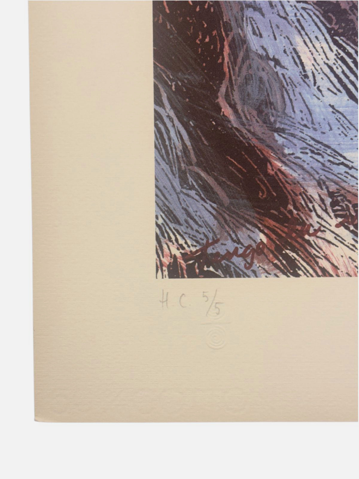 Ivonne Ferrer "La Amante Asesina" H.C. Limited Signed Fine Wall Art 68L x 85W cm