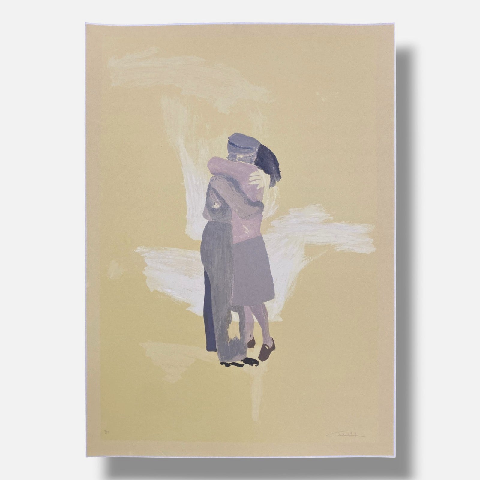 Guillermo Conte "El Abrazo" P.T. 2005, Fine Wall Art Print | 105 x 75 cm