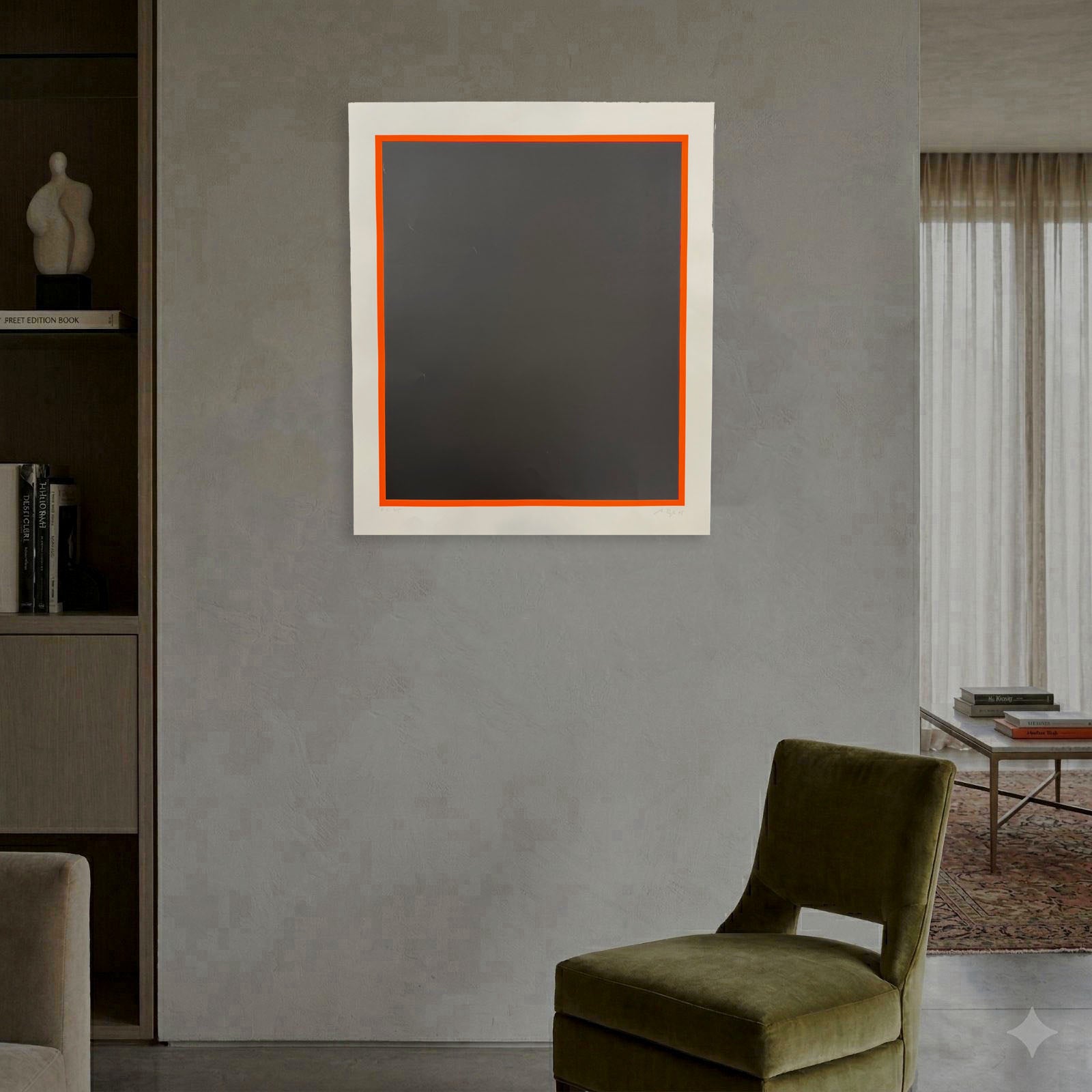 Anselm Reyle "Ohne Titel I" 2005 Limited Signed Wall Art Print | 82 x 70 cm