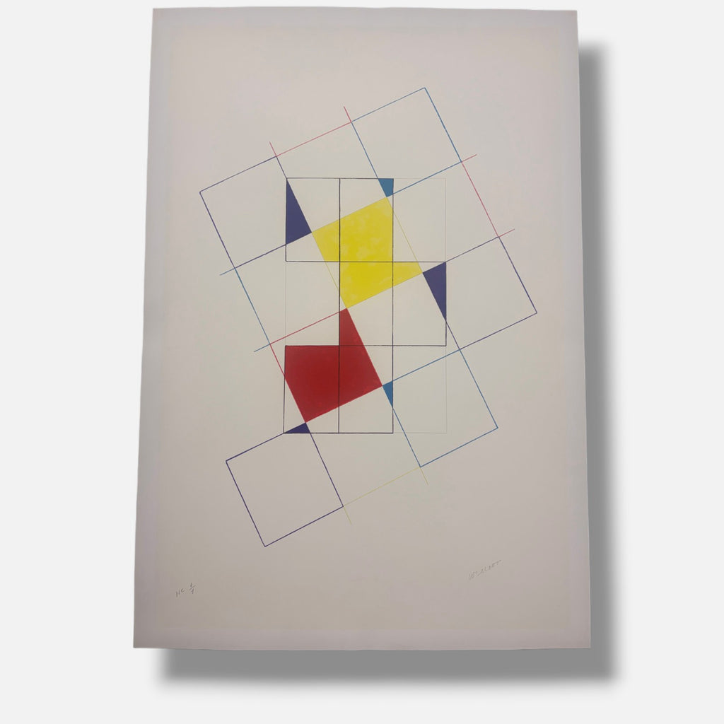 Waldo Díaz-Balart "Trama a la izquierda. 6 módulos" H.C. Limited Signed Art
