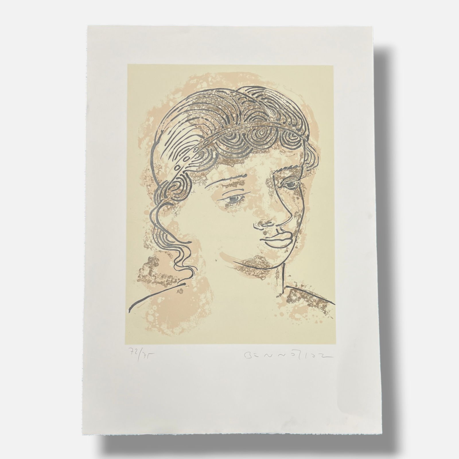 Joan Bennàssar "Paula" 2001 Limited Signed Wall Art Print, 105L x 75W cm