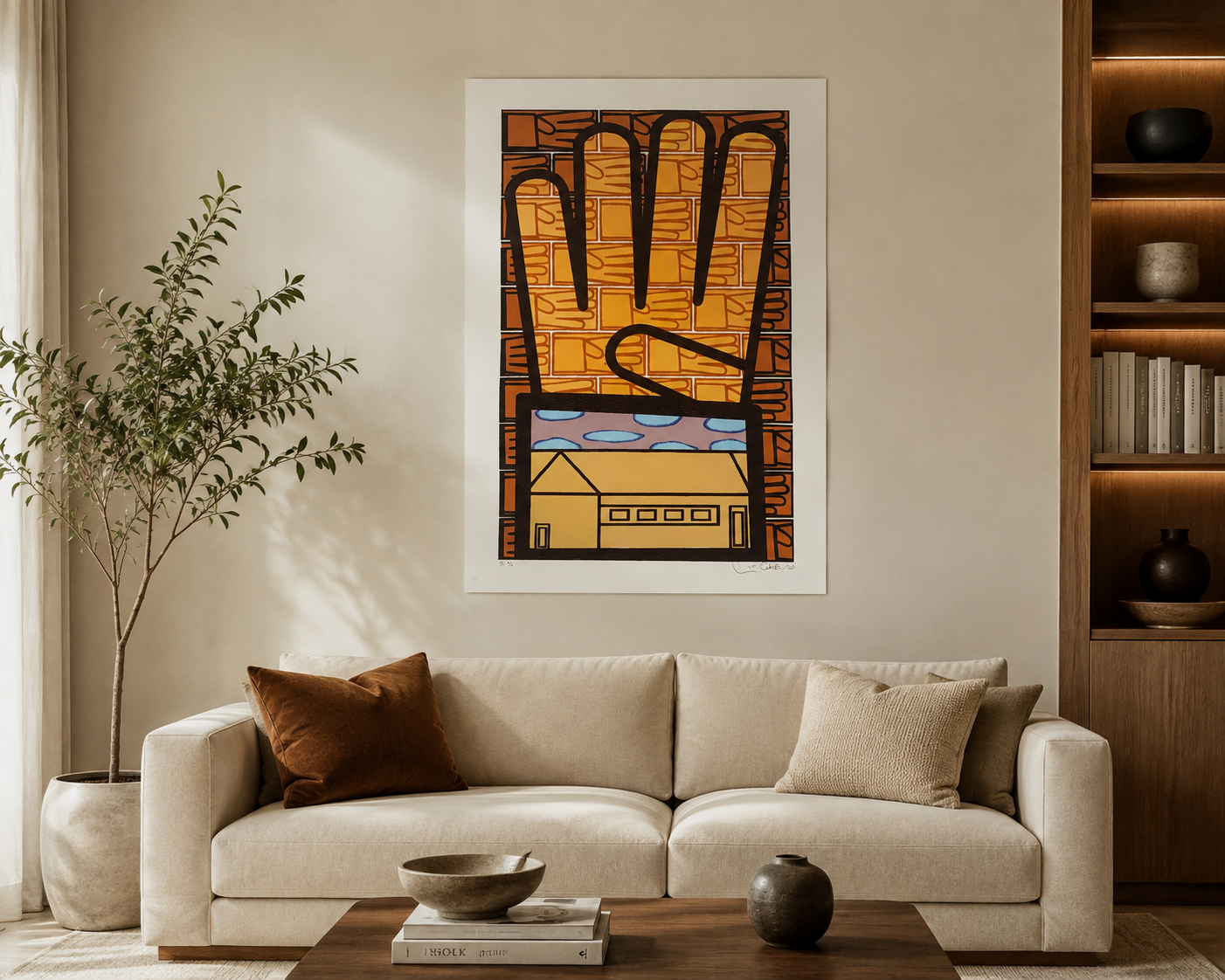 Luis Cabrera ''Labor'' P.T 2005 Limited Signed Fine Wall Art Print 100L x 70W cm