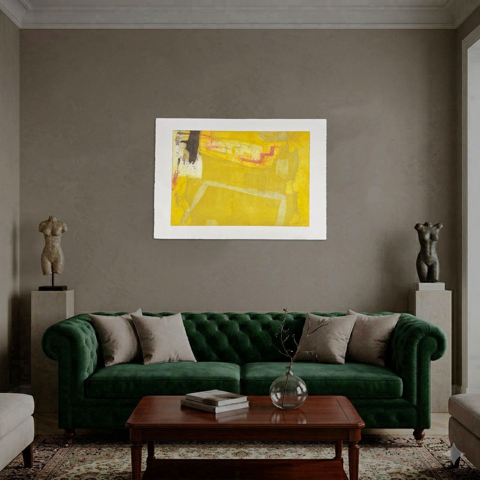 Joaquín Capa Eiriz "Yellow" Limited Signed Fine Wall Art Print, 73L x 50W cm