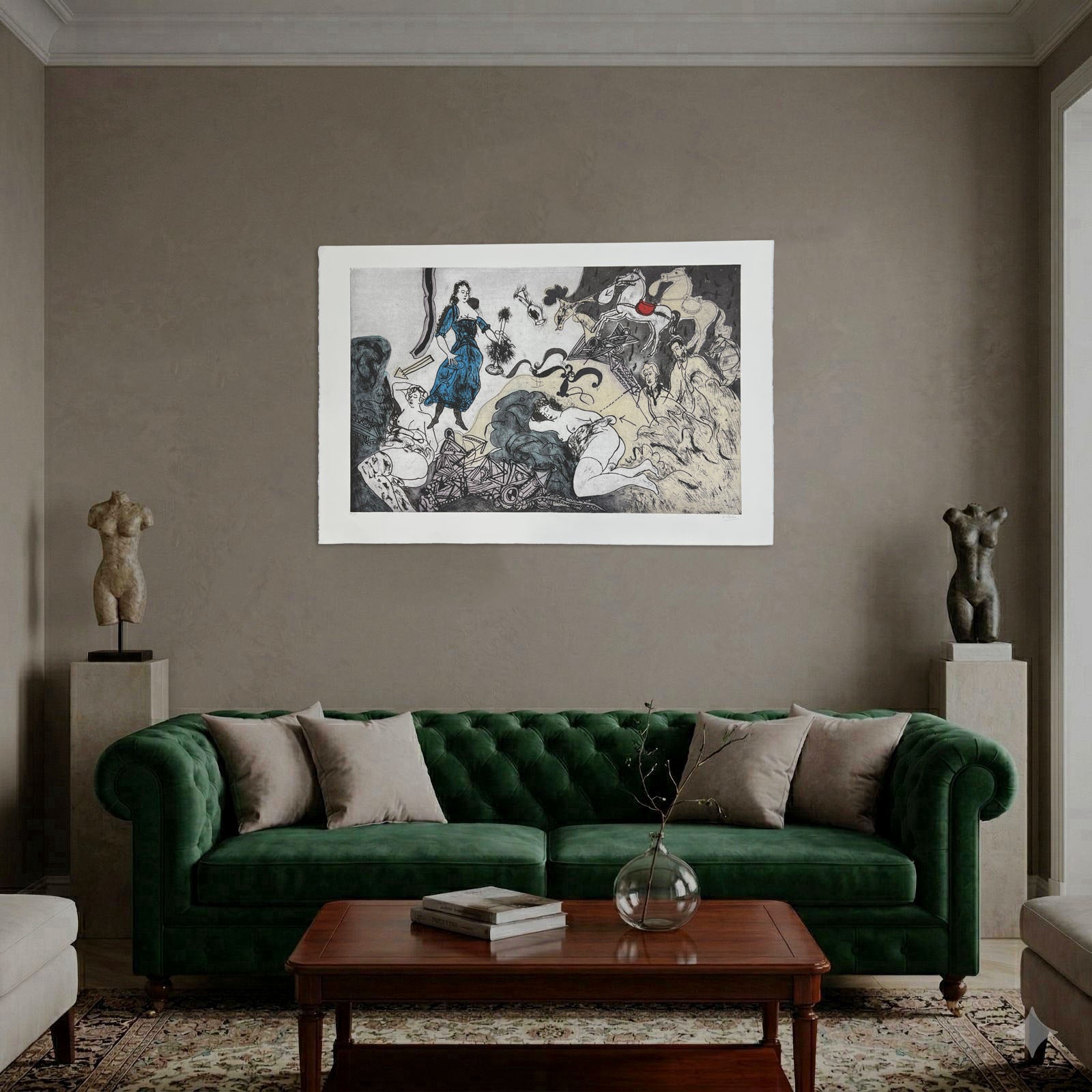 Augustín Ubeda "Como en un Jardin" H.C. 2003 Limited Signed Fine Wall Art