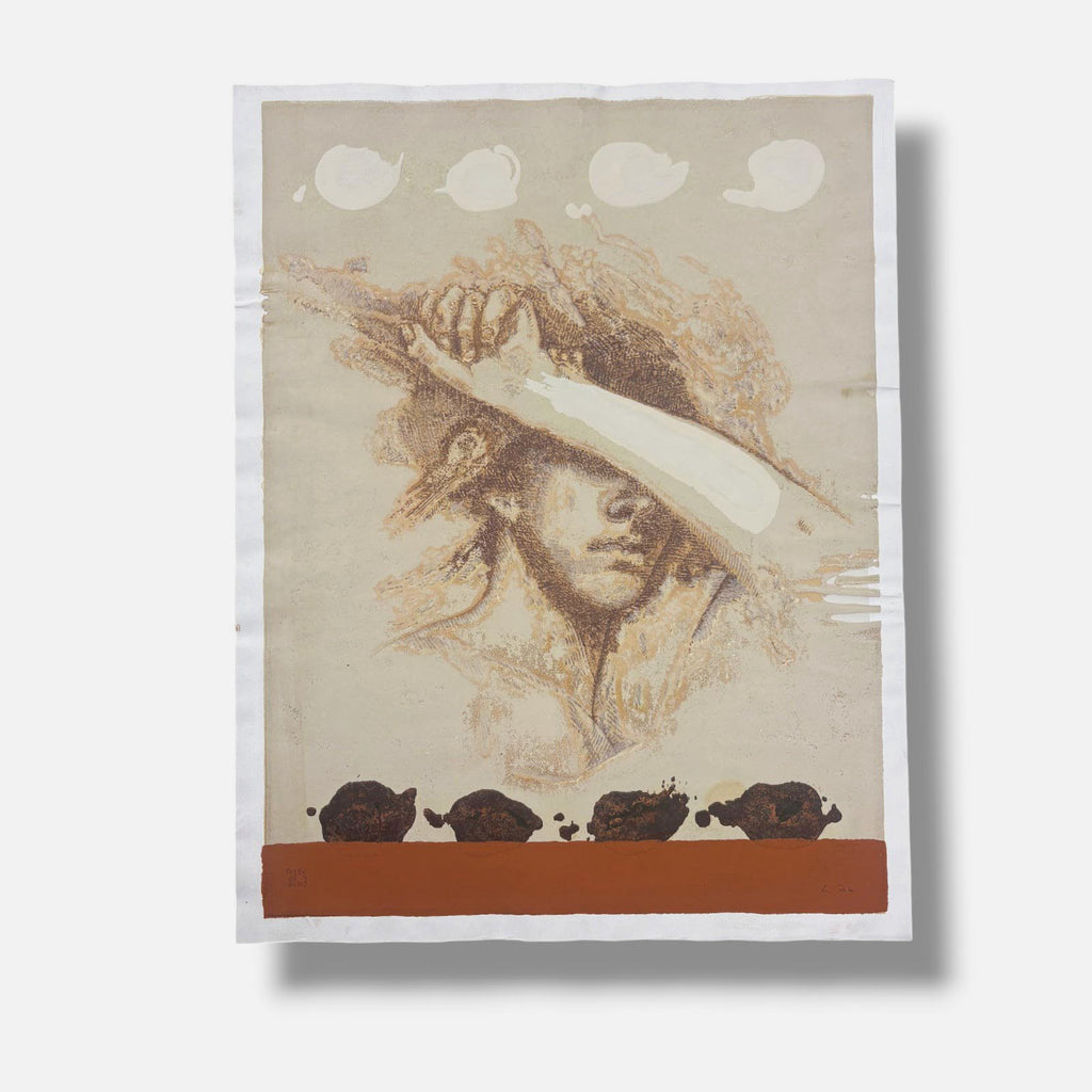 Manuel Boix Álvarez "Imatges I (Figura Femenina)" /75 Signed Wall Art, 90Lx70W