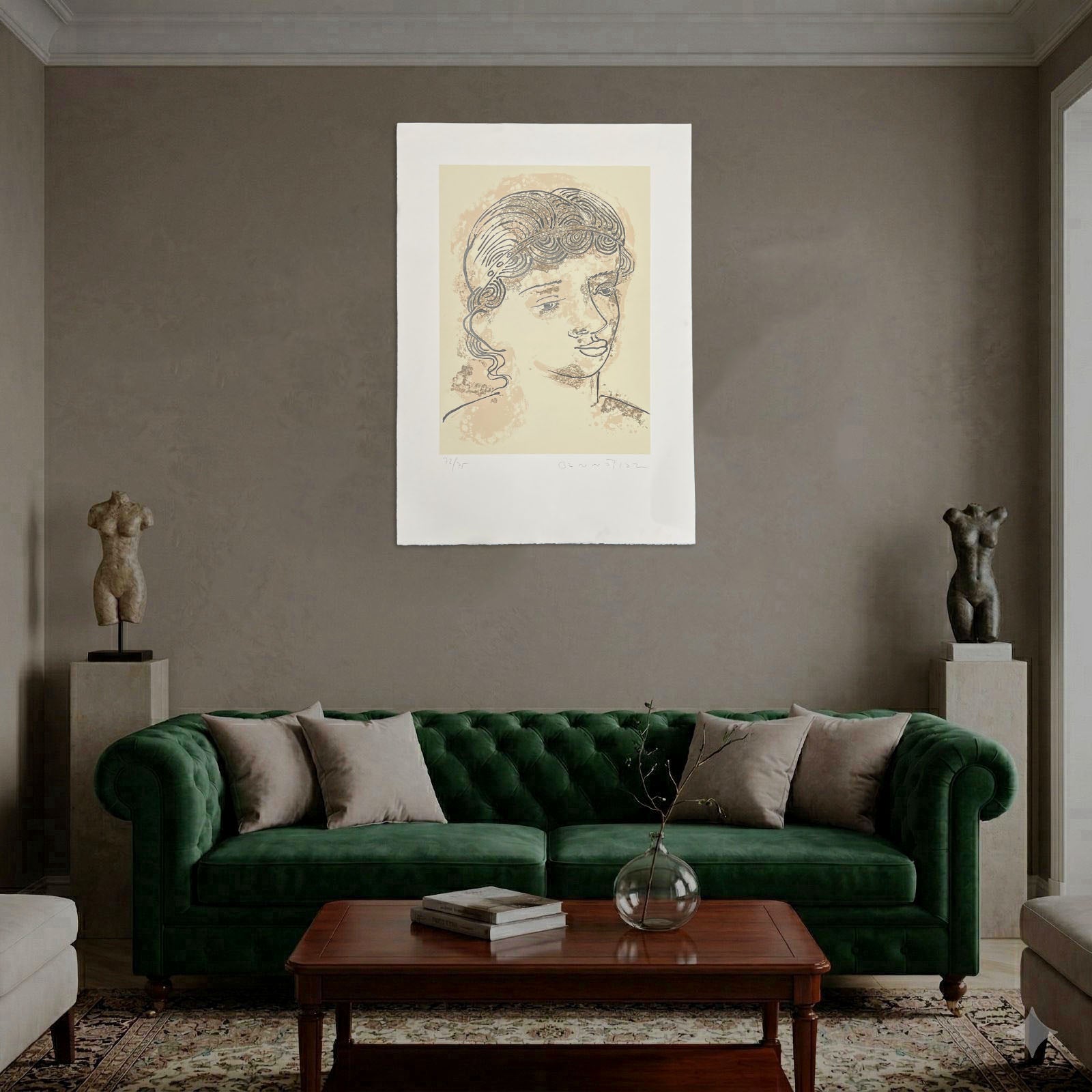 Joan Bennàssar "Paula" 2001 Limited Signed Wall Art Print, 105L x 75W cm
