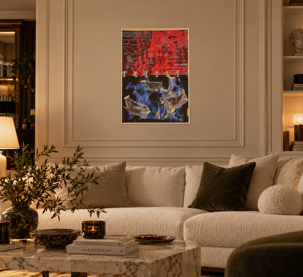 Rodolfo LLopiz Cisneros "Candela contra candela" H.C. Limited Signed Art 100x70