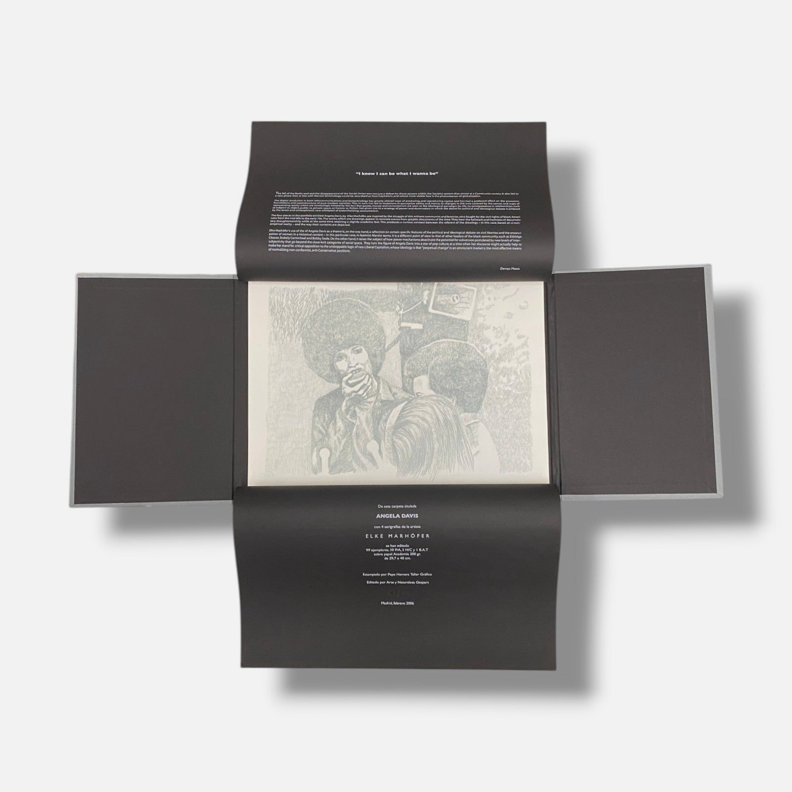Elke Marhöfer "Angela Davis" Fine Wall Art 4-Piece Set | 11.5 x 16" in