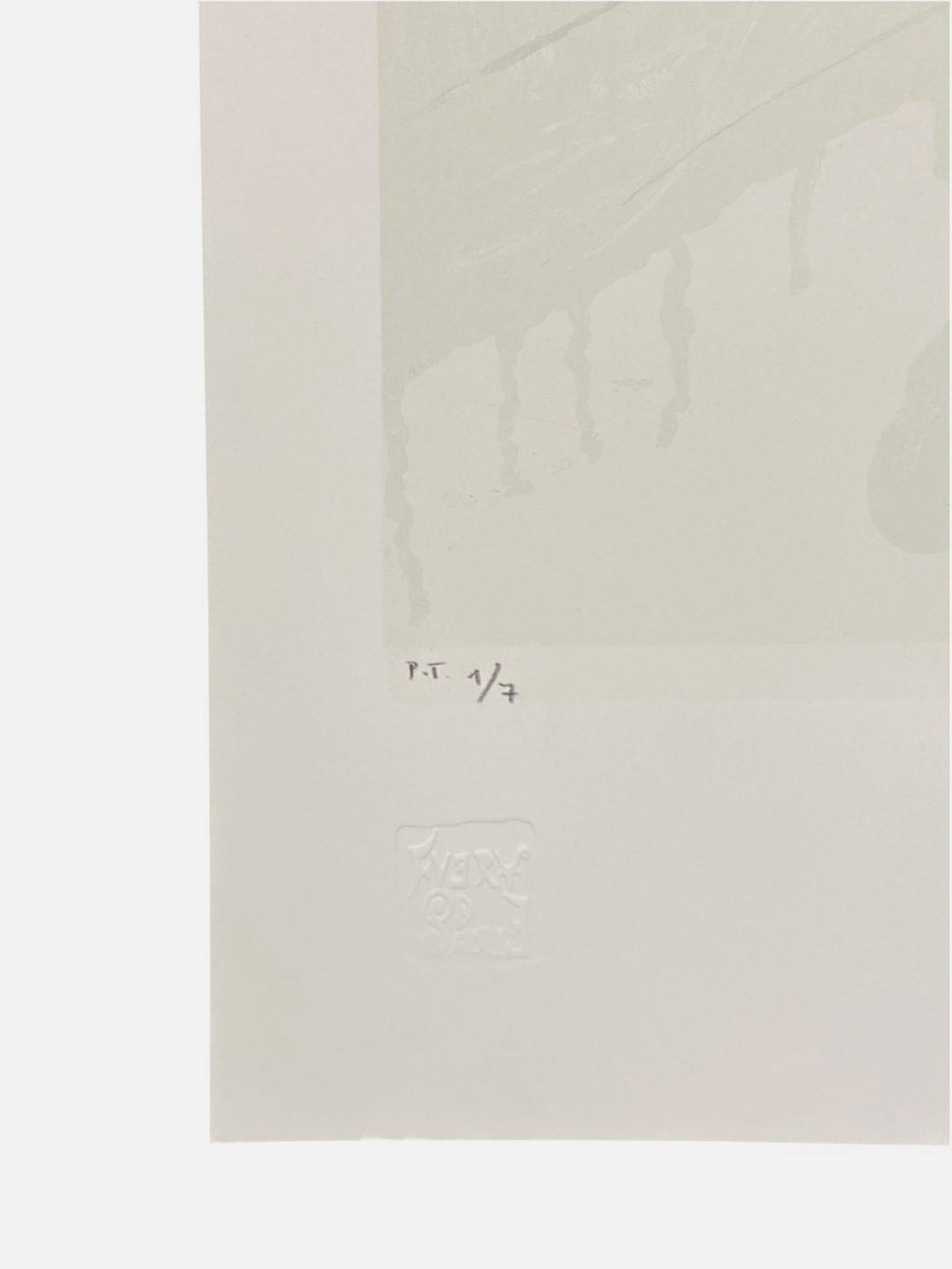 María Moreno "Jarrón azul" P.T. 2003 Signed Limited Fine Wall Art, 66Lx49W