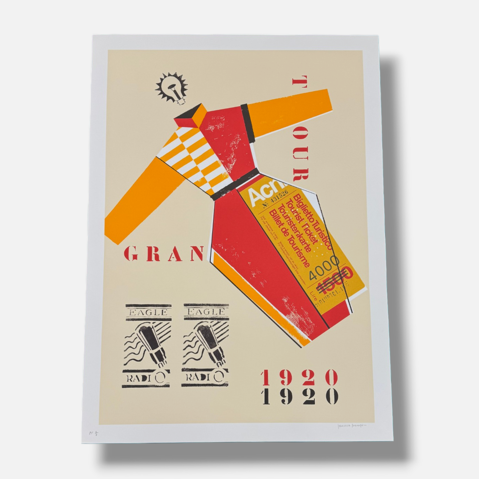 Francisca Mompó Rabadán "Serie Russian Suite: Tourist" P.T. Signed Art Print