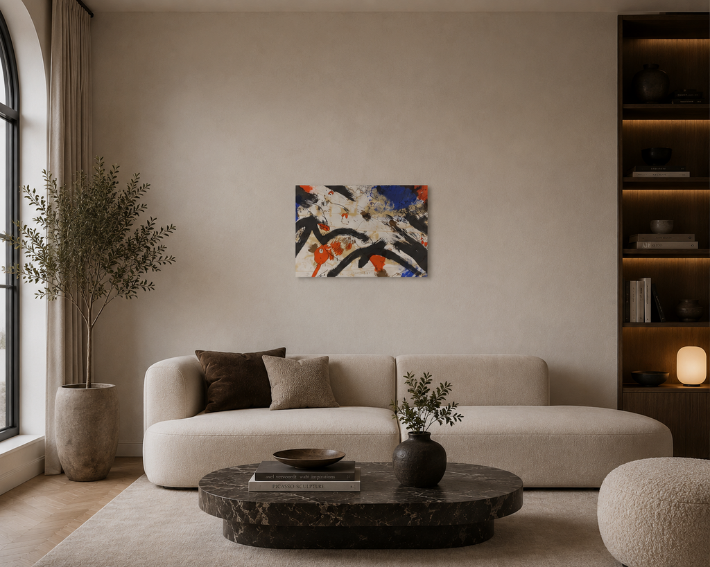 Josep Guinovart "Paisaje" 1984 Limited Signed Unframed Fine Wall Art, 54Lx40W cm