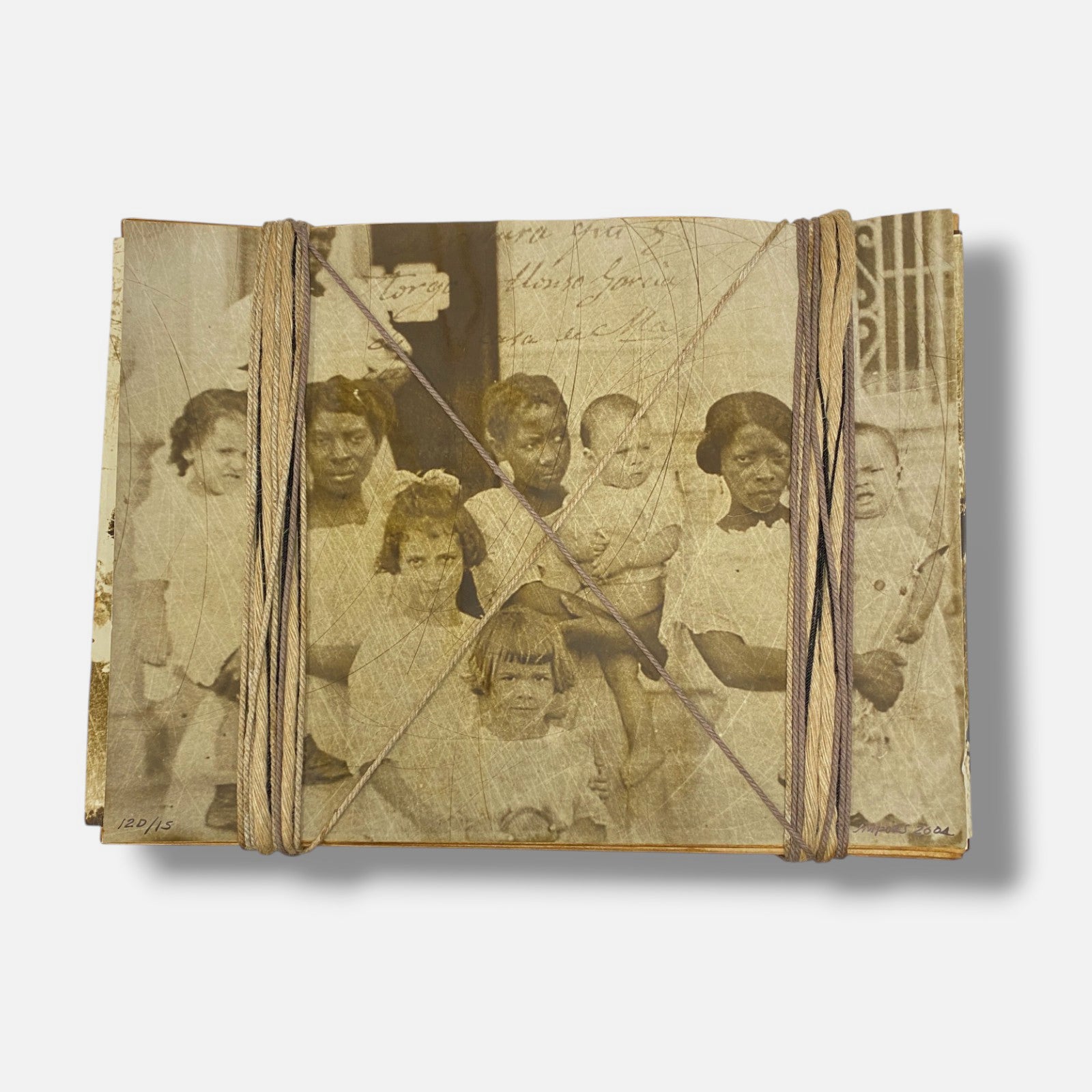 José Manuel Fors "Atados de memoria "D" 2004 Book Collage Fine Art