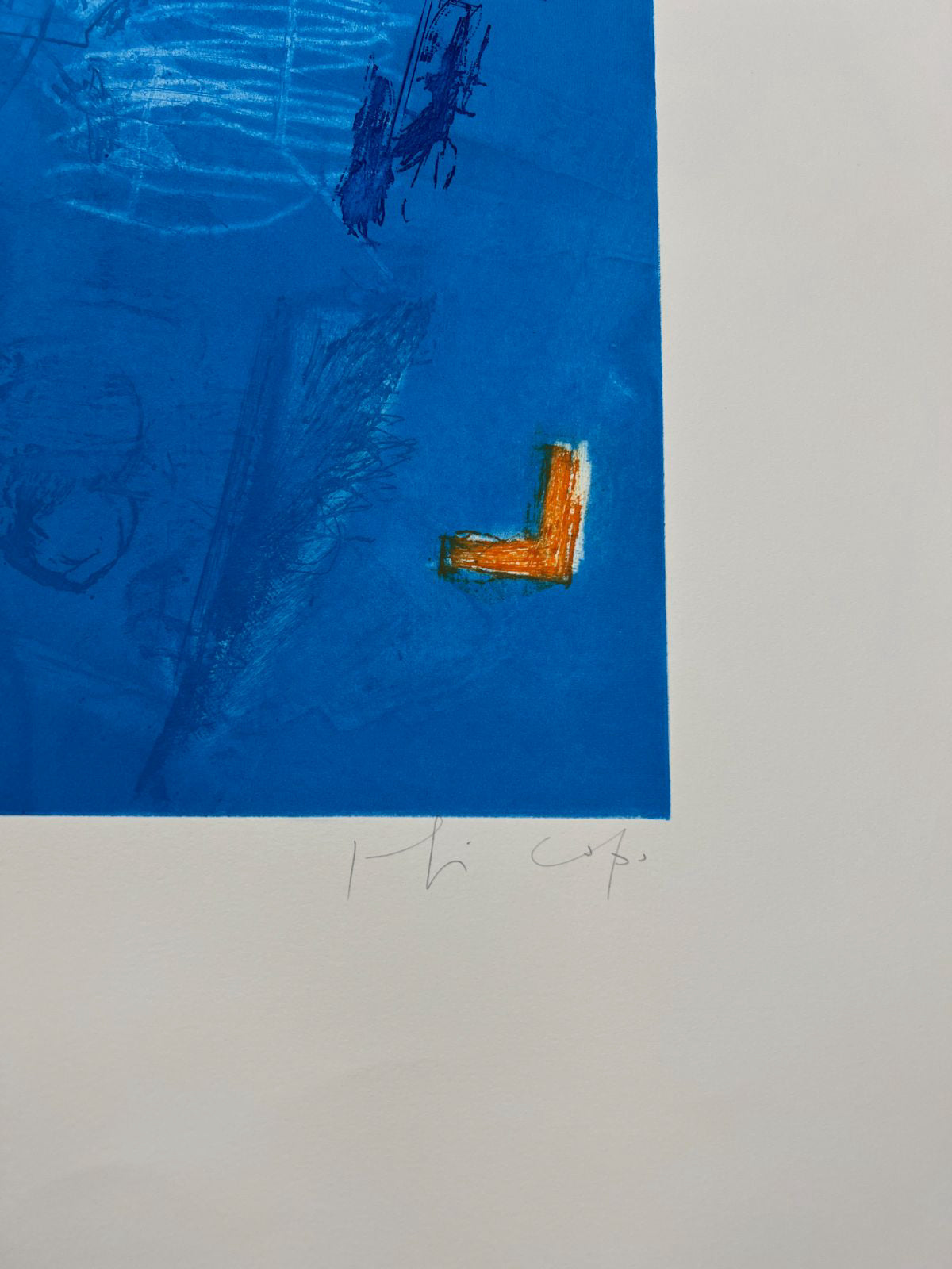 Joaquín Capa Eiriz "Deep Blue" /65 Limited Signed Unframed Fine Wall Art 56Lx76W