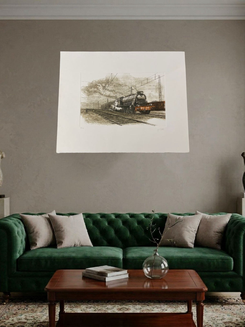 José Catalá "El Tren" 1997 Limited Signed Fine Wall Art Print | 37 x 43 cm