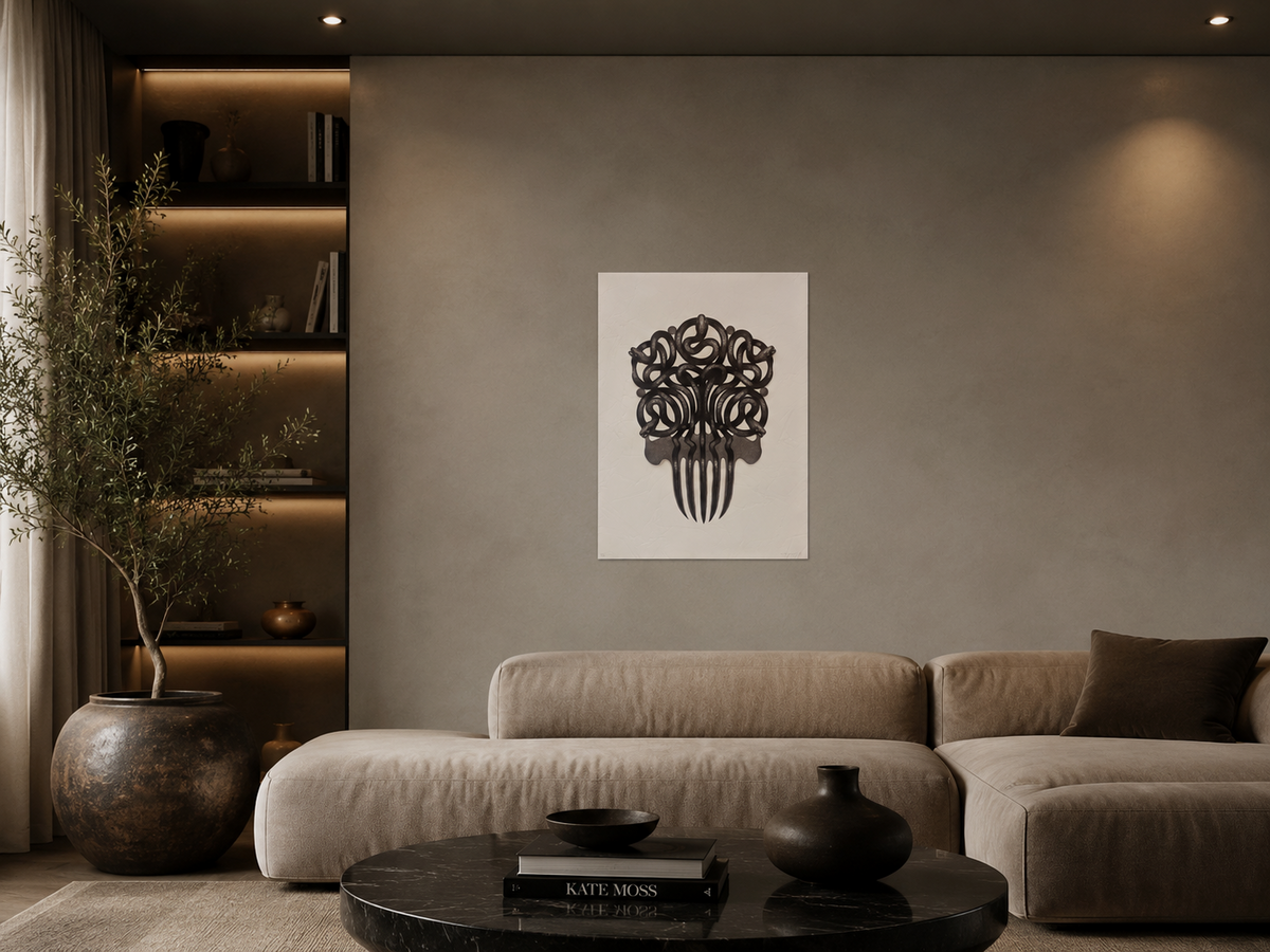Henry Ramírez Ayala "5 Serpientes" 1999 /50 Limited Signed Fine Wall Art 50Lx35W