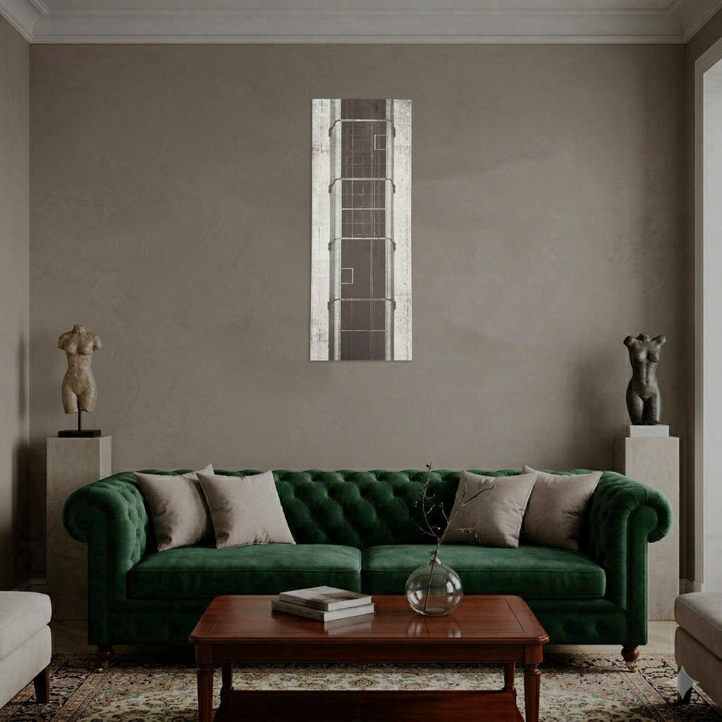 Mónica Casanova "Catenaria II" 2005, Limited Signed Wall Art | 30x100 cm