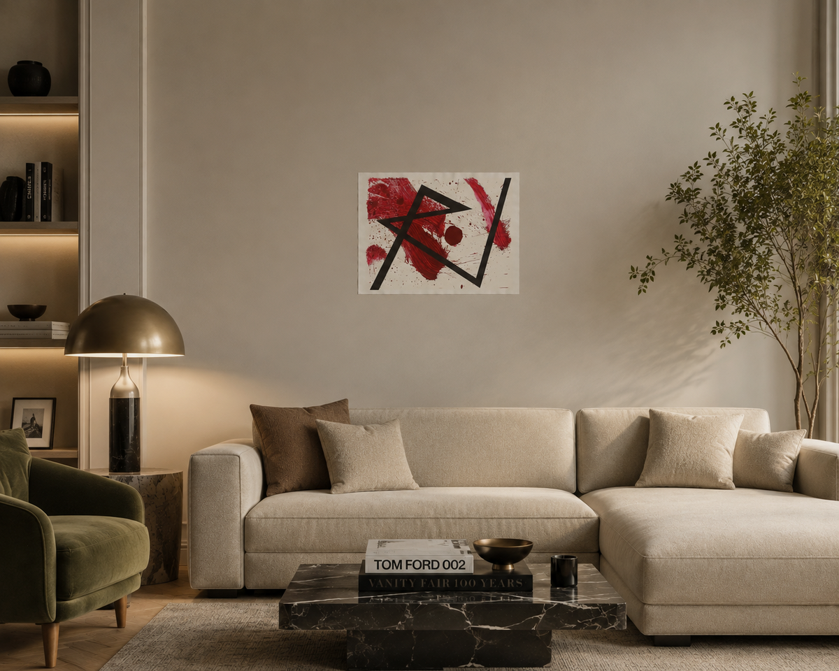 Luis Feito López "Valle de Lozoya IV" 2003 P.T. Limited Signed Fine Wall Art