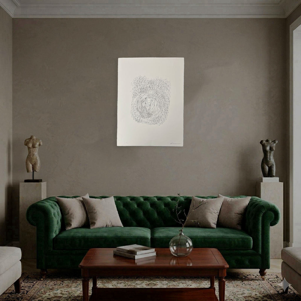 Tamara Zaitseva "Estructura Inversa I" P.T. 2004 Limited Signed Framed Wall Art