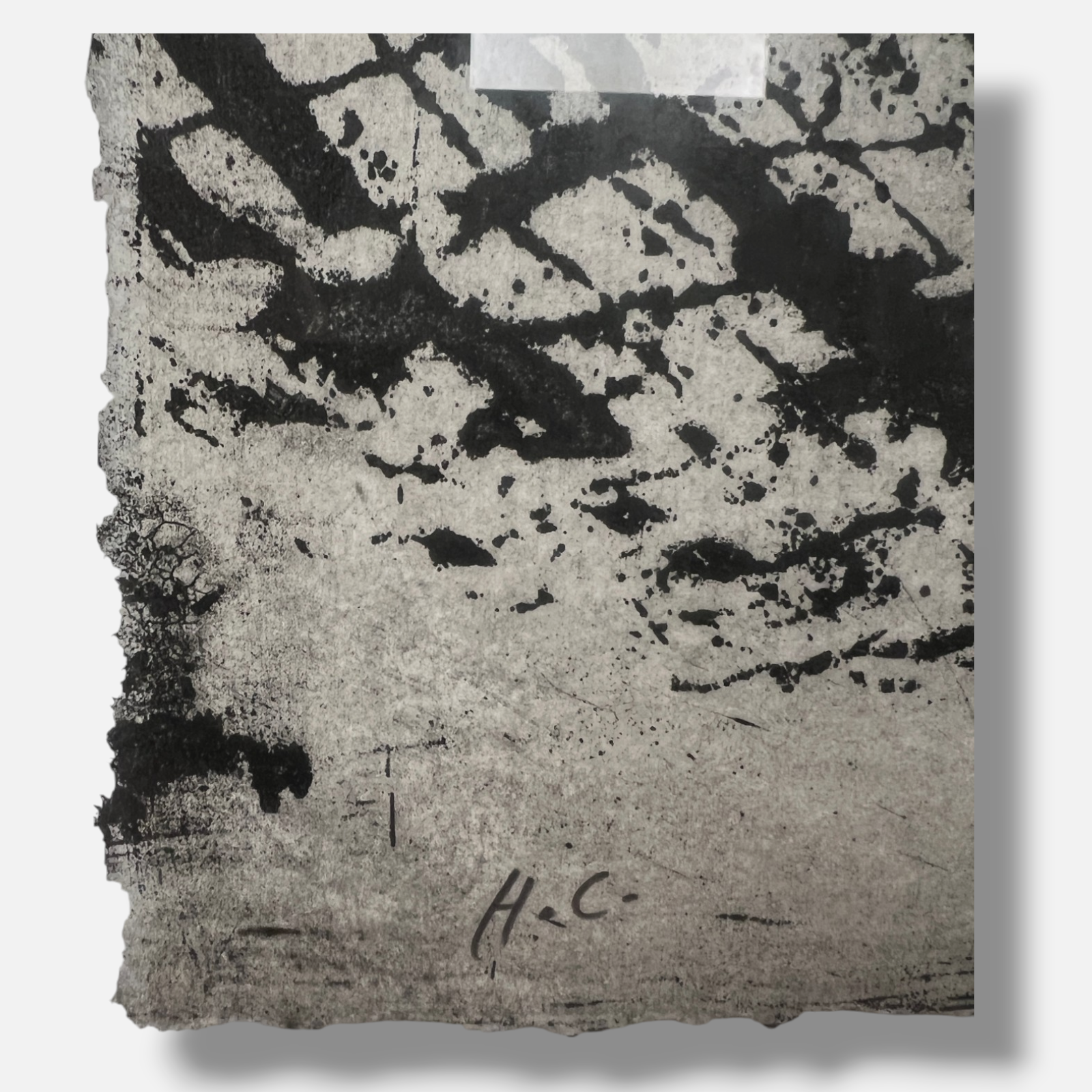 Enric Mas i Barceló "S/T II Serie Esperas" H.C. 2002 Signed Fine Wall Art