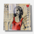 Javier de Juan Martínez La Reina De Corazones 2006 Signed Wall Art 70 x 70 cm