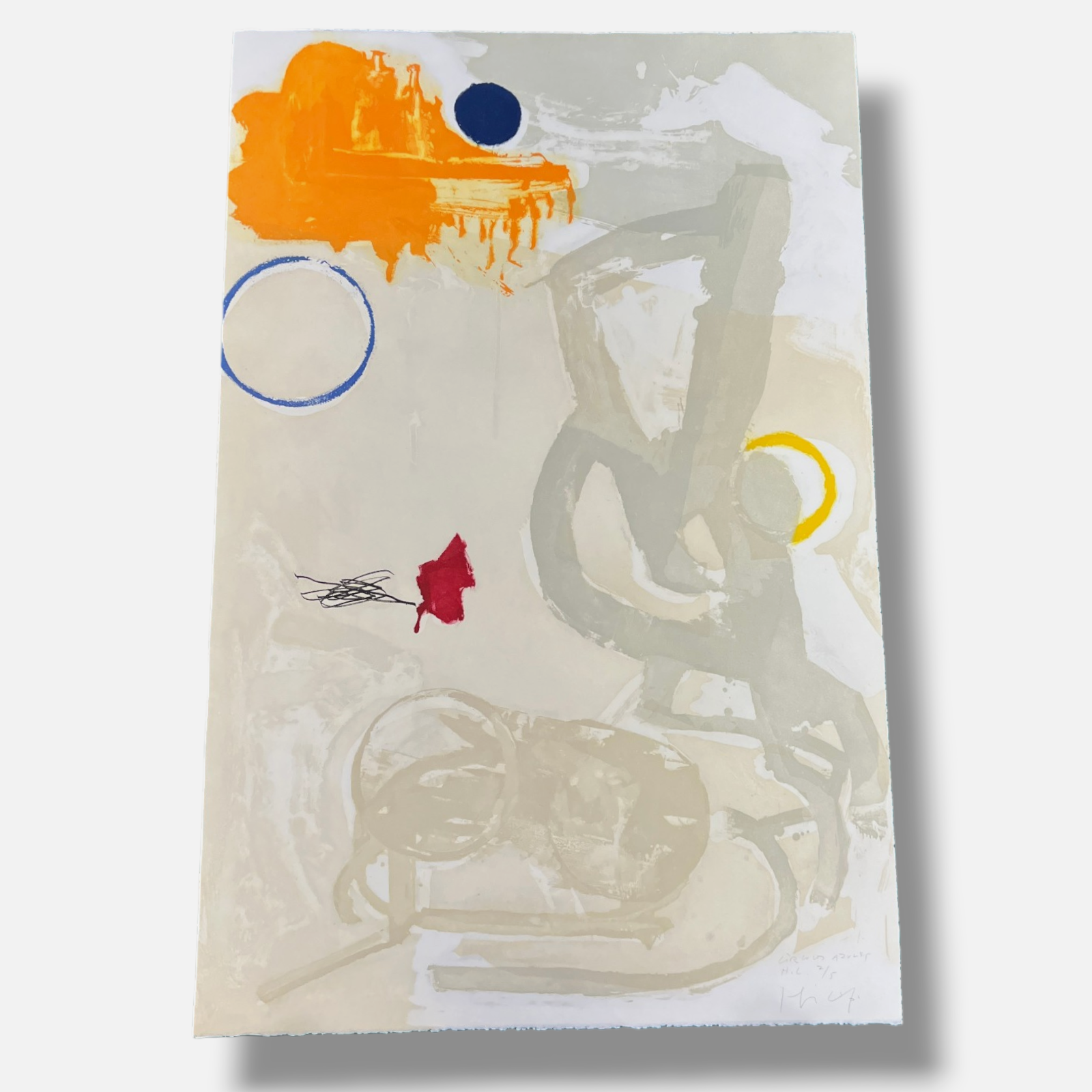 Joaquín Capa Eiriz "Circulos Azulas" H.C. 2004, Limited Signed Fine Wall Art