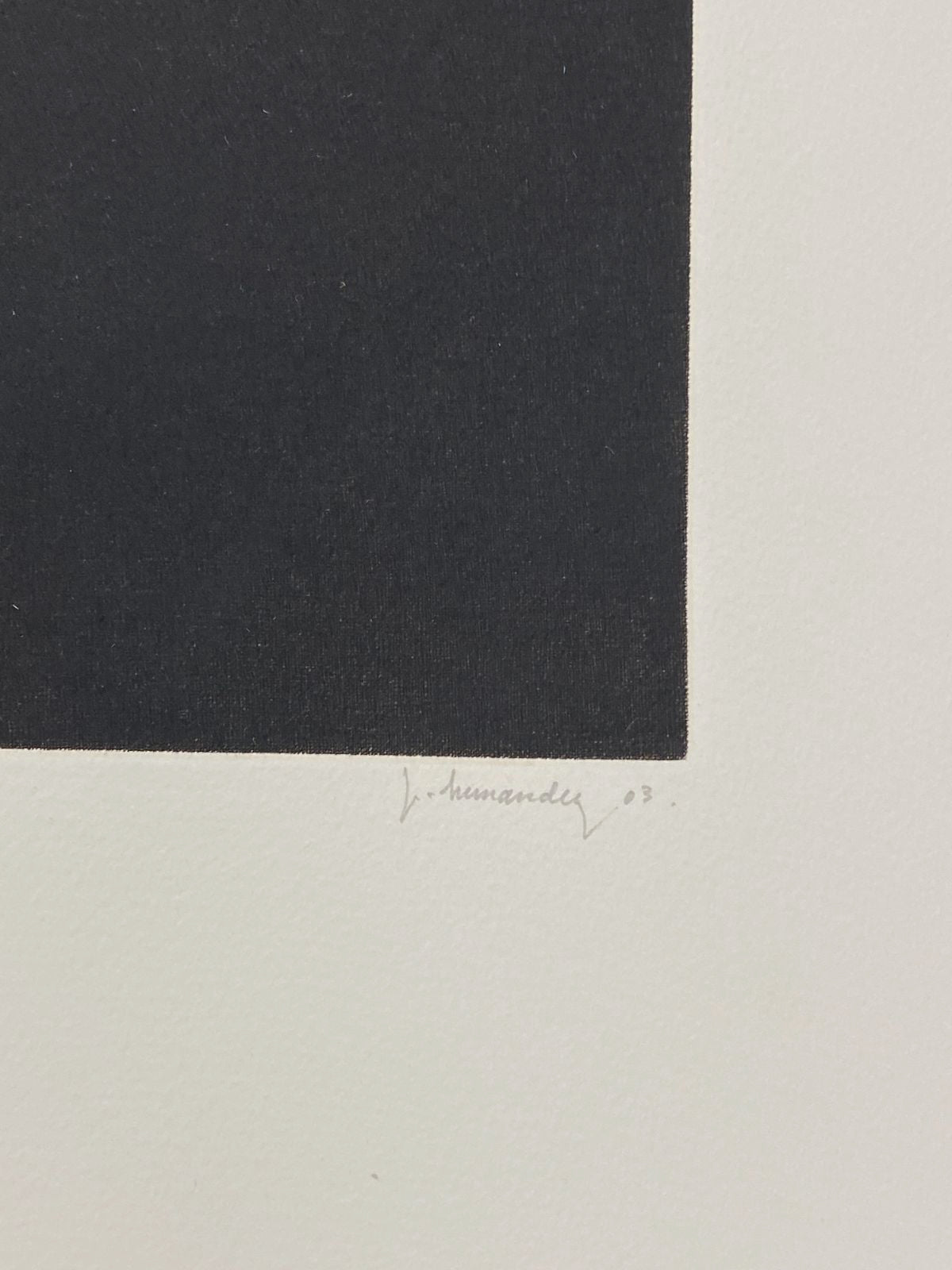Jose Hernandez Muñoz "Sombra I" H.C. 2003 Signed Limited Fine Wall Art 50Lx75Wcm